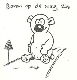 beren op de weg
